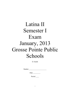 Latina Prima D - Grosse Pointe Public School System