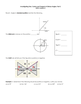 3: Trigonometry Worksheet T1 – Labelling Triangles