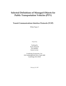 Transit Communications Interface Protocols (TCIP)