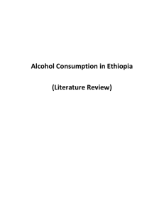 Literature Review - Alcohol Consumption in Ethiopia