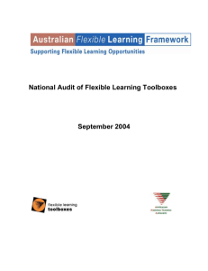 National Audit of Flexible Learning Toolboxes, 2004