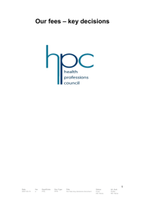 General comments - Health and Care Professions Council