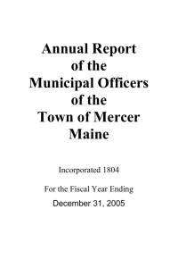 2005 - Town of Mercer