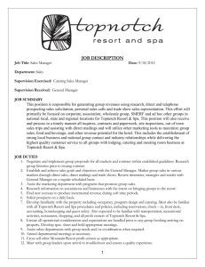 job description - MetWest Terra Hospitality