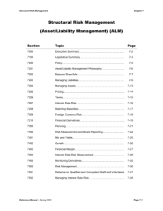 Asset/Liability Management (ALM)