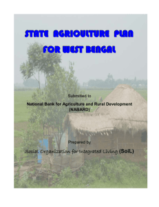 state agriculture plan - SoiL :: Social Organization For Integrated Living