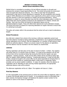 Attendance - Slinfold CE Primary School and Pre