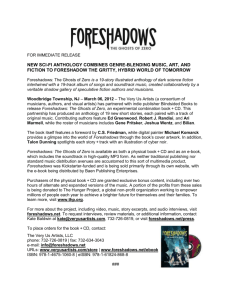 Press Release for Foreshadows: The Ghosts of Zero