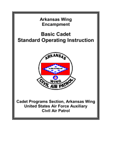 basic cadet standard operating instruction