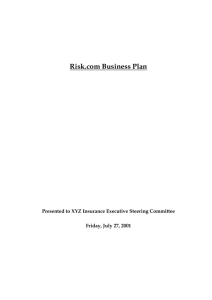 Risk.com Business Plan