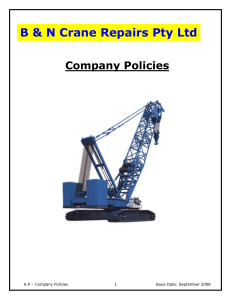 Oh&s and PPE - B & N Crane Repairs