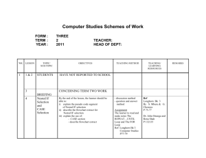 Computer Studies Schemes Form 3 term 2 - kcpe-kcse
