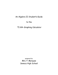 An Algebra II Student's Guide