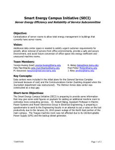 Smart Energy Campus Initiative (SECI)