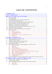 1 Influence on noise emission of various tyre