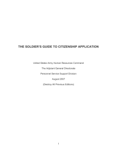 the soldier's guide to citizenship application