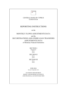 securitisations and other loan transfers adjustments returns
