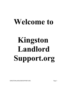 1 - Kingston Landlord Support