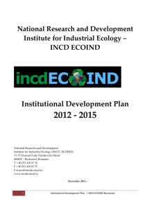 National Research and Development Institute for Industrial Ecology