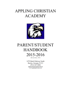 Parent Student Handbook 20152016