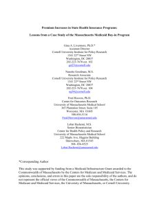 Premium Increases in Medicaid Programs: A Case Study of the