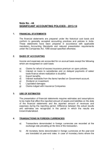Accounting Policy 2013-14
