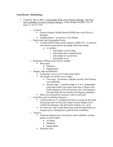 Food Desert Methodology