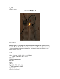 Transistor Lab - The Night Lite