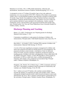 Trach Discharge & Training