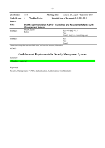 Relationship of Security Management Concepts to ITU