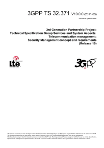 Security Management concept and requirements