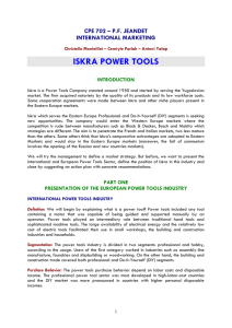 iskra power tools' market position