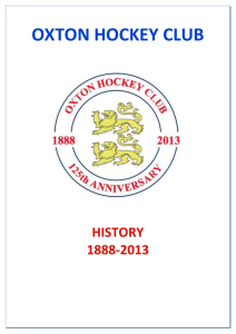 Oxton History - Oxton Hockey Club