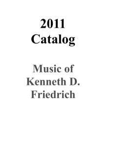 Music of Kenneth D. Friedrich