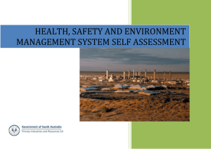 health, safety and environment management system