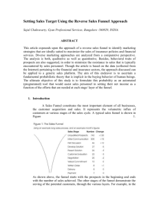 Setting Sales Targets Using the Reverse Sales Funnel Approach