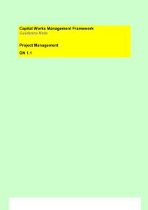 Project Management - Construction Procurement Reform