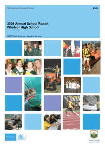 Annual School Report 2009