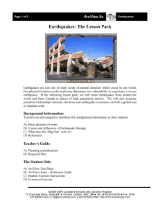 1. Earthquakes - Crescent School
