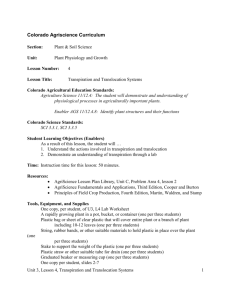 Lesson Plan - Colorado FFA