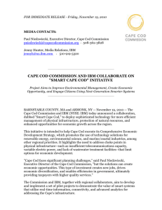 Cape Cod Commission and IBM Collaborate on Smart Cape Cod
