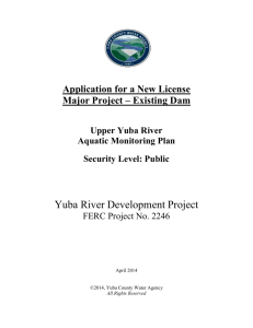 Upper Yuba River Aquatic Monitoring Plan