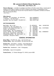 schedule - mount larcom