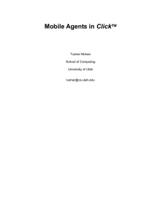 Mobile Agents in Click