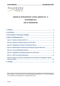 Extraordinary Meeting No.15 Minutes - 20