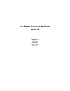 Ankh Software Requirements Specification