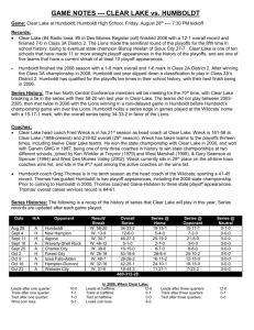 Game Notes & Rosters
