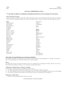 SASEnglish9FinalExam0809ReviewSheet