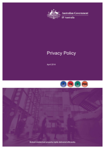 IP Australia Privacy Policy