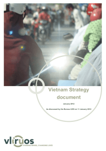 Country Strategy for Vietnam - VLIR-UOS